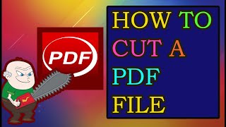 How To Cut a PDF File  Saving a part of a pdf file  By Techknowledge [upl. by Nosreg]