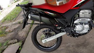 INSTALEI SUPORTE FERRO LATERAL TRASEIRO XRE 300 RALLY Givi [upl. by Nolyaj832]