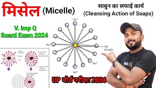 मिसेल का निर्माण 🔥  Micelles Class 10  micelle formation class 10  misel ka nirman nirman [upl. by Eissel123]