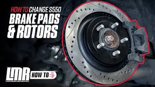 How To Change Mustang Brake Pads amp Rotors 20152023 [upl. by Ecirtemed447]