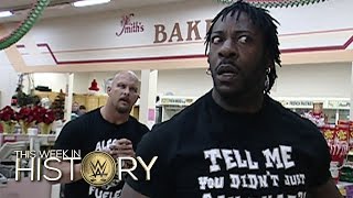 Stone Cold and Booker Ts supermarket brawl This Week in WWE History December 10 2015 [upl. by Regnig104]