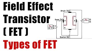 Field Effect Transistor FET   Electronics  Types of FET [upl. by Docilla]