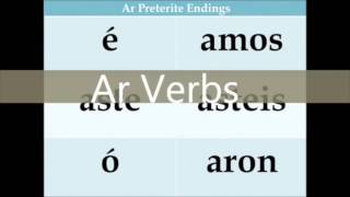 Preterite Tense Rap Ar Er IR [upl. by Leverick]