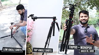 Budget AllInOne Tripod  Monopod Under 6000 [upl. by Ardnuas]