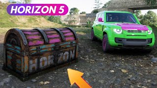 FORZA HORIZON 5 DEFIS CHASSE AU TRESOR AU TOP EMPLACEMENT LOCATION TRESOR FH5 [upl. by Nirac]