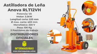 Astilladora de leña 12t Anova RLT12VH  Intermaquinas [upl. by Nepsa]