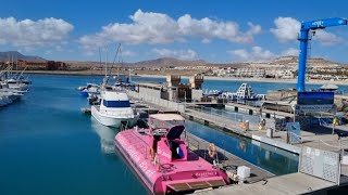 Fuerteventura Caleta De Fuste Marina and Beach [upl. by Eniamerej]