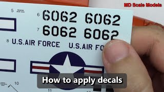 How to apply decals to a plastic model kit [upl. by Anauqaj]