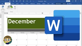 Creating a Calendar in Microsoft Word [upl. by Fullerton]