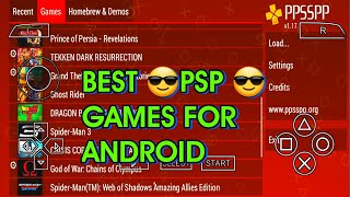 15 Best High Graphics PSP Games for Android  PPSSPP emulator games for android [upl. by Nicky173]