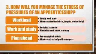 Top 5 Apprenticeship Interview Questions and Answers [upl. by Leduar]