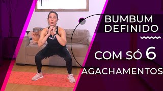 DEFININDO O BUMBUM com 6 agachamentos  Camila Sachs [upl. by Sinclair]