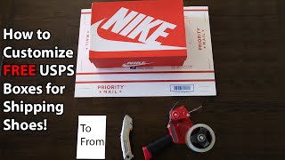 How To Ship Shoes With USPS Ebay USPS Shoe Box Hack [upl. by Naujaj]