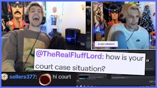 xQc reacts to AI xQc leak Adept court case [upl. by Guidotti]