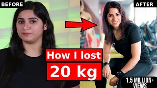 How I lost 20 kgs in 3 months  Weight Loss transformation in Hindi by GunjanShouts [upl. by Ginelle]