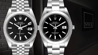 Rolex Datejust 41 Black Dial Jubilee Bracelet 126334 and Oyster Bracelet 126300  SwissWatchExpo [upl. by Grunenwald]