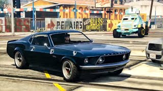 GTA V Dominator GTT outruns insurgent 69 Mustang Boss [upl. by Mikihisa89]