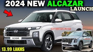 alcazar facelift 2024  hyundai alcazar 2024 top model [upl. by Lrigybab]