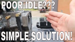 MERCURY 2 STROKE OUTBOARD POOR IDLE TROUBLESHOOTING WITH SIMPLE SOLUTION [upl. by Esinrahc]