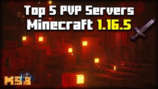 Top 5 Best Minecraft 1165 PVP Servers 2024 [upl. by Retsev709]