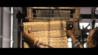 How its made  Pashmina using 200 years old Jacquard Loom tech Forefather of Modern day Computer [upl. by Kreis]