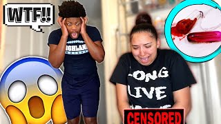 “MY TAMPON IS STUCK” Prank On My Boyfriend He Freaks Out [upl. by Iggep]