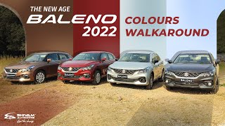 Maruti Suzuki Baleno 2022  New Colours  Walkaround [upl. by Eisac241]