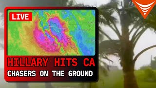 Tropical Cyclone Hilary Livestream  As It Happened [upl. by Erihppas]