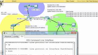 Standard Access List ACL for the Cisco CCNA  Part 3 [upl. by Auqinal]