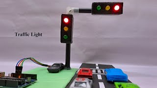 How to make a traffic light with arduino  Arduino project  School project [upl. by Yelhs313]