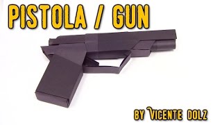 BEST COOL Origami paper gun [upl. by Gillett]