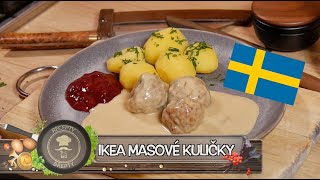 IKEA MASOVÉ KULIČKY S BRUSINKOVOU OMÁČKOU UDĚLEJTE SI JE DOMA SAMI ❤️ [upl. by Eddina]