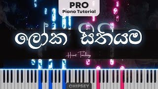 ලෝක සිතියම Loka Sithiyama  Naadha Gama  Piano Tutorial [upl. by Notsuoh485]