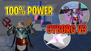 100 Cyborg Showcase In Blox Fruits Strongest Race [upl. by Rosalee]