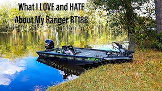 What I LOVE and HATE About My NEW BOAT  Ranger RT188 Overview [upl. by Annek784]