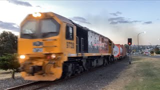 DL 9728 Hauls Train 627 Near Hastings Street Napier [upl. by Jasen]