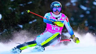 FIS Alpine Ski World Cup  Mens Slalom Run 1  Wengen SUI  2024 [upl. by Eatnom372]