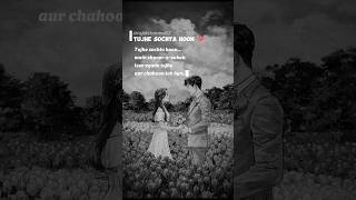 Tujhe sochta hoon Main Shaam Ho subah💘  Animated lyrics status✨  Love lyrics status songlyrics [upl. by Adilen967]