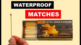 How to make Waterproof  Windproof Matches  Camping Hack [upl. by Zevahc]