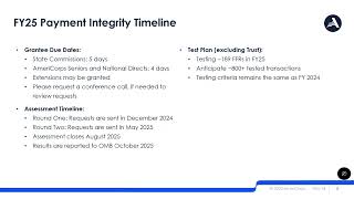 FY2025 Payment Integrity Grantee Training Module 5 [upl. by Neelrihs]