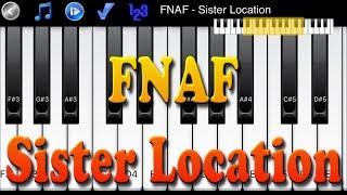 FNAF  Sister Location  How to Play Piano Melody Crumbling Dreams  Balloras Music Box [upl. by Jelle]