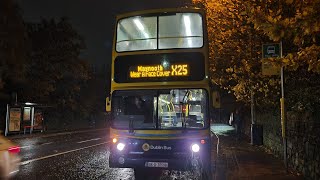 Reactivated Ride On Dublin Bus AX598 on route X25 Leixlip Intel  Carton Retail Park [upl. by Duntson]