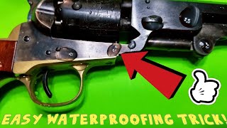 Tested 100 Reliable Waterproofing a Blackpowder Revolver  Easy [upl. by Donn]