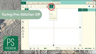Turning ProStitcher Off [upl. by Yortal]