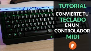 Como usar un TECLADO ⌨ como PIANO 🎹 MIDI  FL STUDIO 20 [upl. by Merrilee]