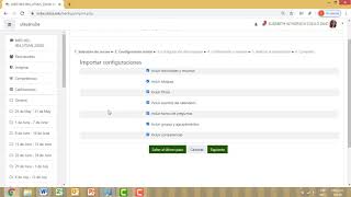 Importar actividades y contenidos de un aula a otra en nubeutesaedu moodle [upl. by Sophie]