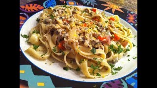 Fettucine alle Vongole Ricette • Clam Fettuccine Recipe  Episode 218 [upl. by Proctor]