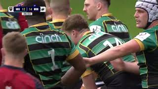 Northampton Saints vs Munster Rugby  Full Match Highlights  Investec Champions Cup 2324 Round 5 [upl. by Acihsay]