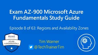 Exam AZ900 Microsoft Azure Fundamentals Study Guide  Ep 8 of 63 Regions and Availability Zones [upl. by Ydda]