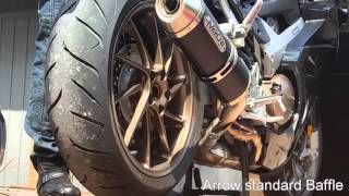 VFR800 Arrow Exhaust install [upl. by Thanh350]